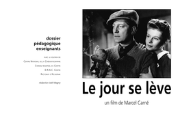 Un Film De Marcel Carné SOMMAIRE GÉNÉRIQUE INTRODUCTION