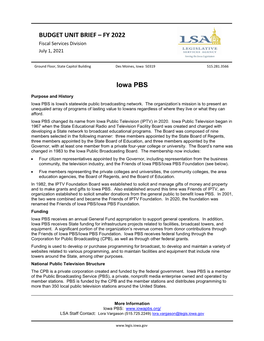 Iowa PBS Operations