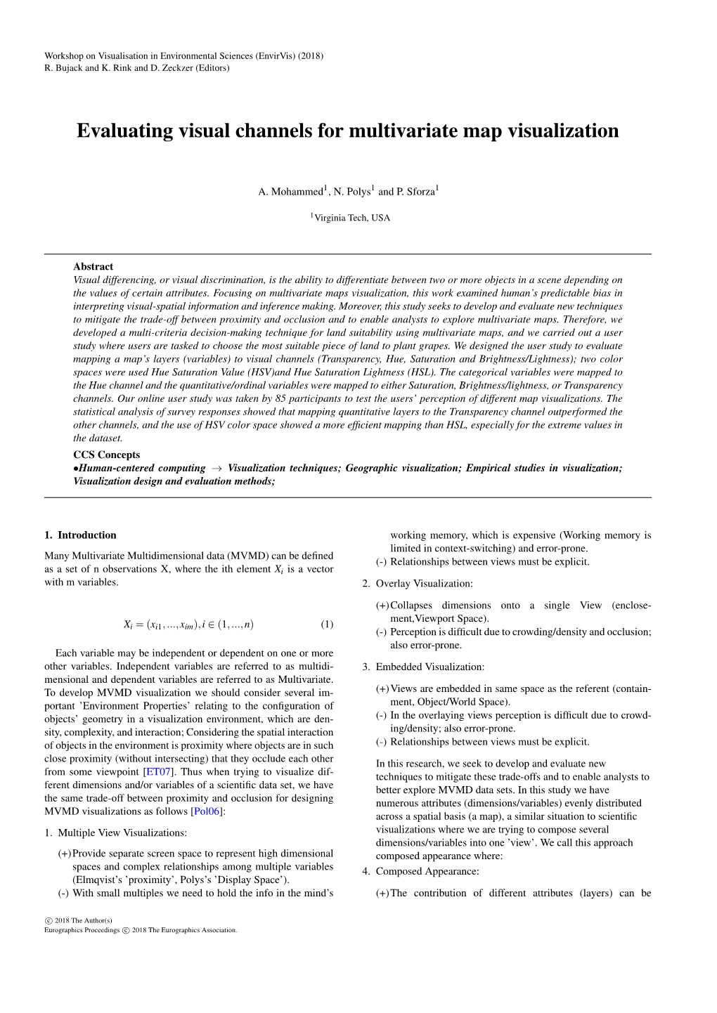 Evaluating Visual Channels for Multivariate Map Visualization