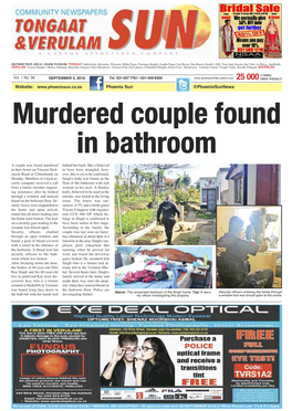 Phoenix Sun @Phoenixsunnews Murdered Couple Found in Bathroom
