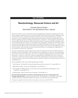 Nanotechnology, Nanoscale Science and Art