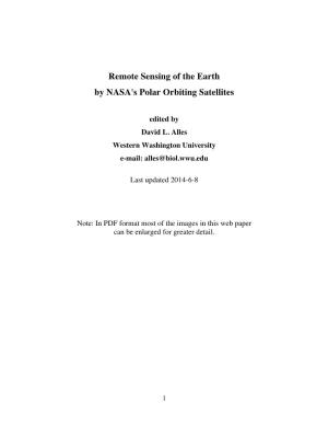 Remote Sensing of the Earth by Satellites