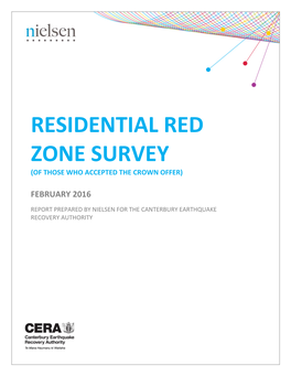 Residential Red Zone Survey: (Of Those Who Accepted