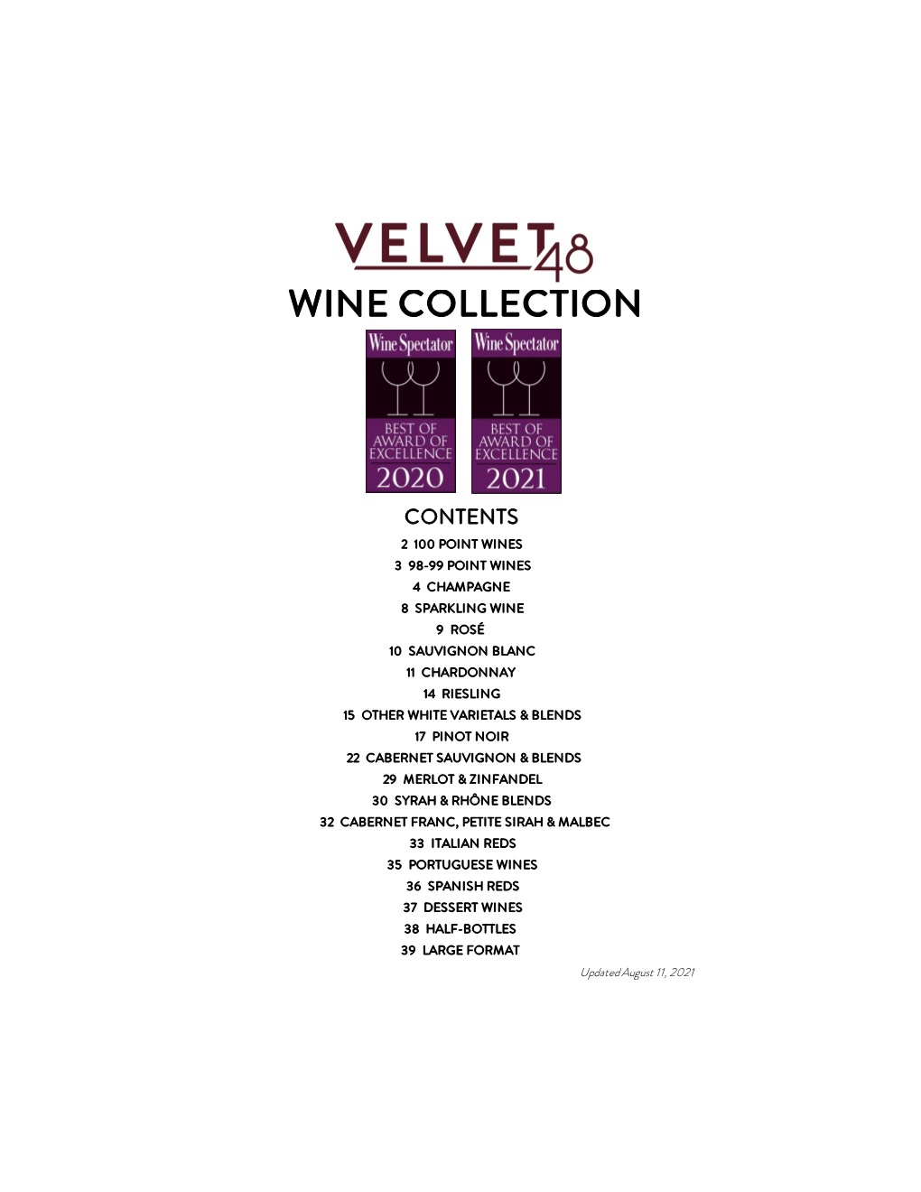 Velvet 48 Master Wine List JULY 2021-Web