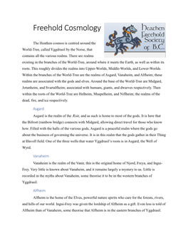 Freehold Cosmology