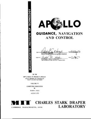 MIT's Role in Project Apollo, Vol. III: Computer Subsystem