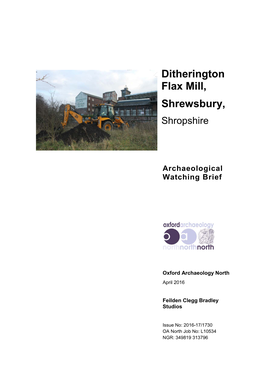 Ditherington Flax Mill, Shrewsbury, Shropshire