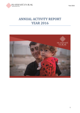 Annual Activity Report Year 2016