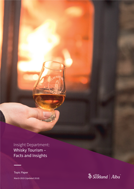 Insight Department: Whisky Tourism – Facts and Insights