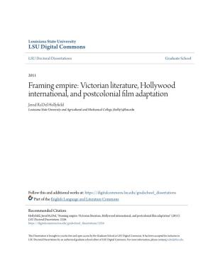 Victorian Literature, Hollywood International, and Postcolonial Film