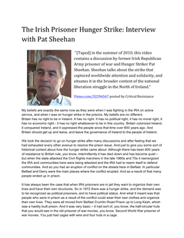 Sheehan,$Irish$Prisoner$Hunger$Strike$$ 2$