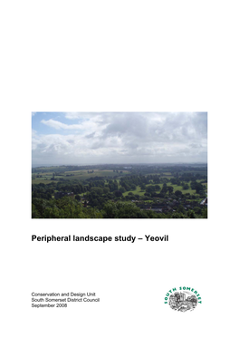 Peripheral Landscape Study – Yeovil