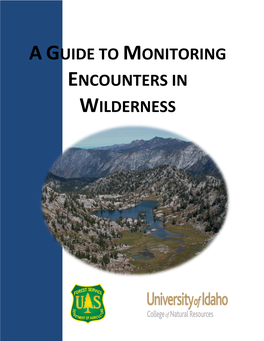 A Guide to Monitoring Encounters in Wilderness