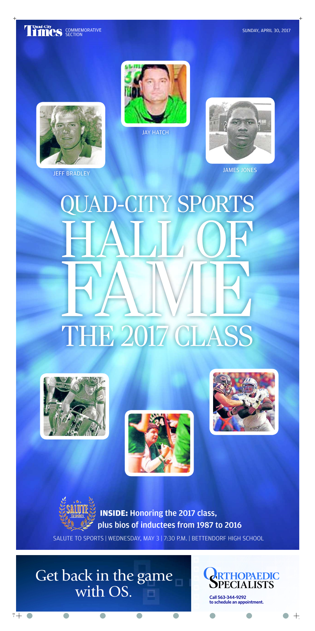 Quad-City Sports Hall of Fame the 2017 Class