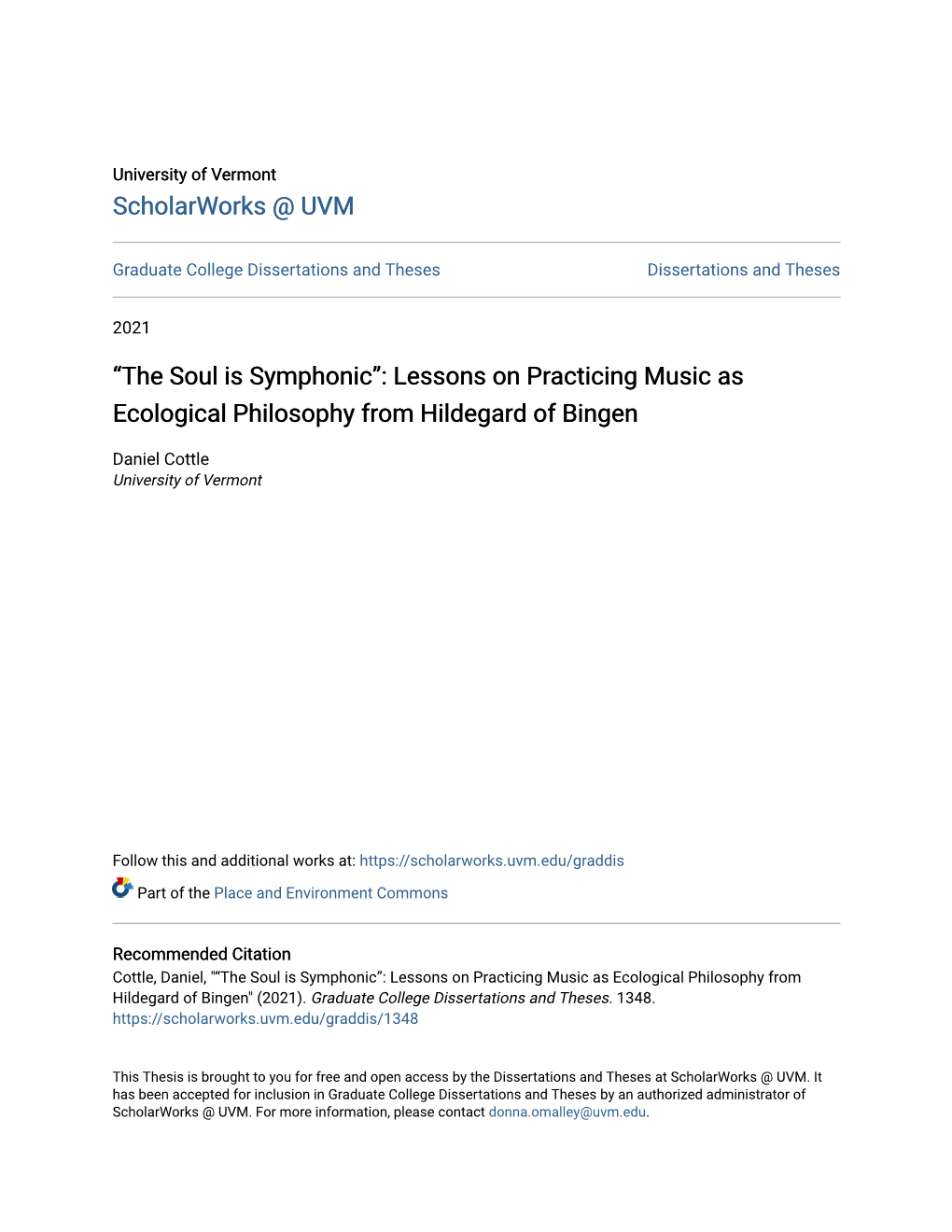 Lessons on Practicing Music As Ecological Philosophy from Hildegard of Bingen