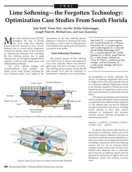 Lime Softening—The Forgotten Technology: Optimization Case Studies from South Florida