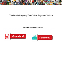 Tamilnadu Property Tax Online Payment Vellore