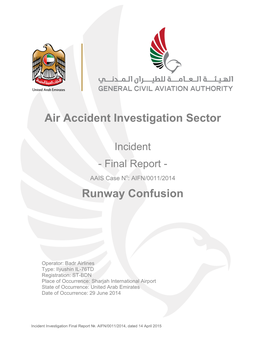 Air Accident Investigation Sector Runway Confusion