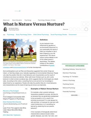 Nature Vs Nurture: Do Genes Or Environment Matter More?