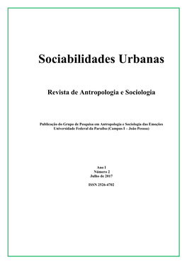 Sociabilidades Urbanas