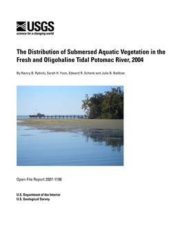 The Distribution of Submersed Aquatic Vegetation in the Fresh and Oligohaline Tidal Potomac River, 2004