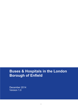 Buses & Hospitals in the London Borough of Enfield