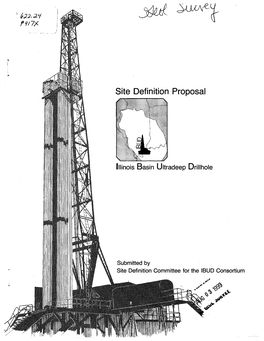 Site Definition Proposal Illinois Basin Ultradeep Drillhole