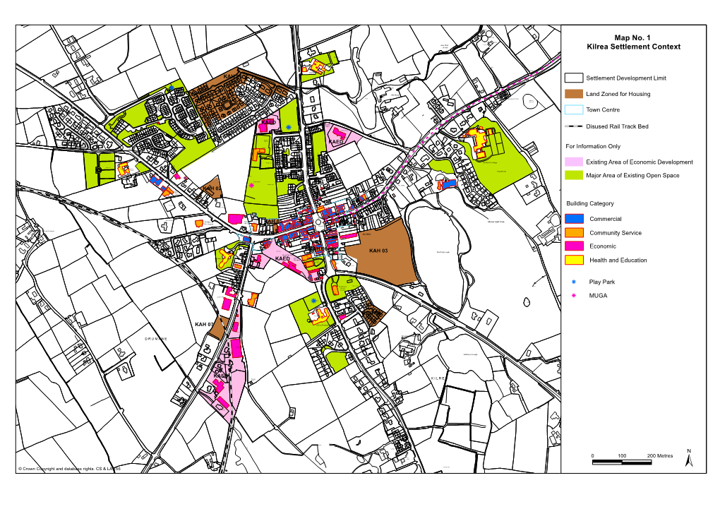 Map No. 1 Kilrea Settlement Context