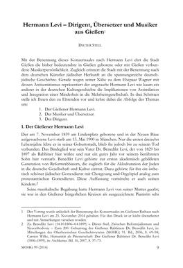 Hermann Levi – Dirigent, Übersetzer Und Musiker Aus Gießen 1