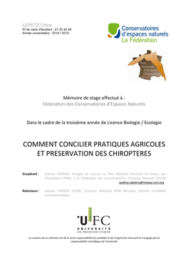 Synthèse Des Actions-Rapport Final