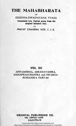 Mahabharata-VOL-I2.Pdf