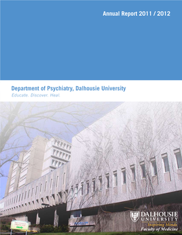 2011-2012 Department of Psychiatry Annual Report