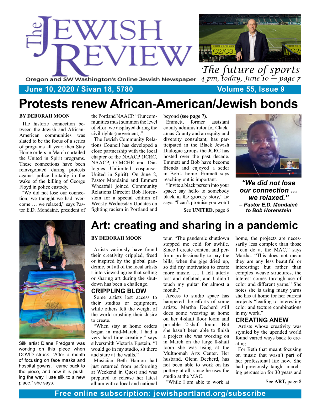 Protests Renew African-American/Jewish Bonds by DEBORAH MOON the Portland NAACP