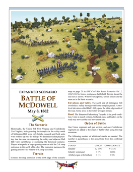 Battle of Mcdowell Scenario Map with Extension
