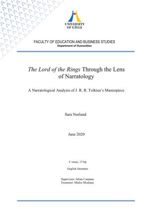 The Lord of the Rings Through the Lens of Narratology