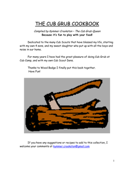 The Cub Grub Cookbook