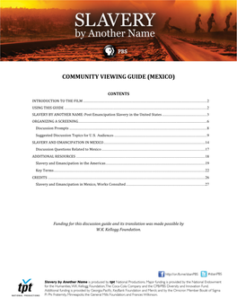 Community Viewing Guide (Mexico)