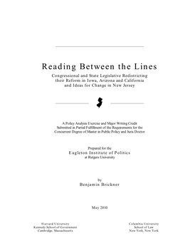 Reading Between the Lines: Congressional and State