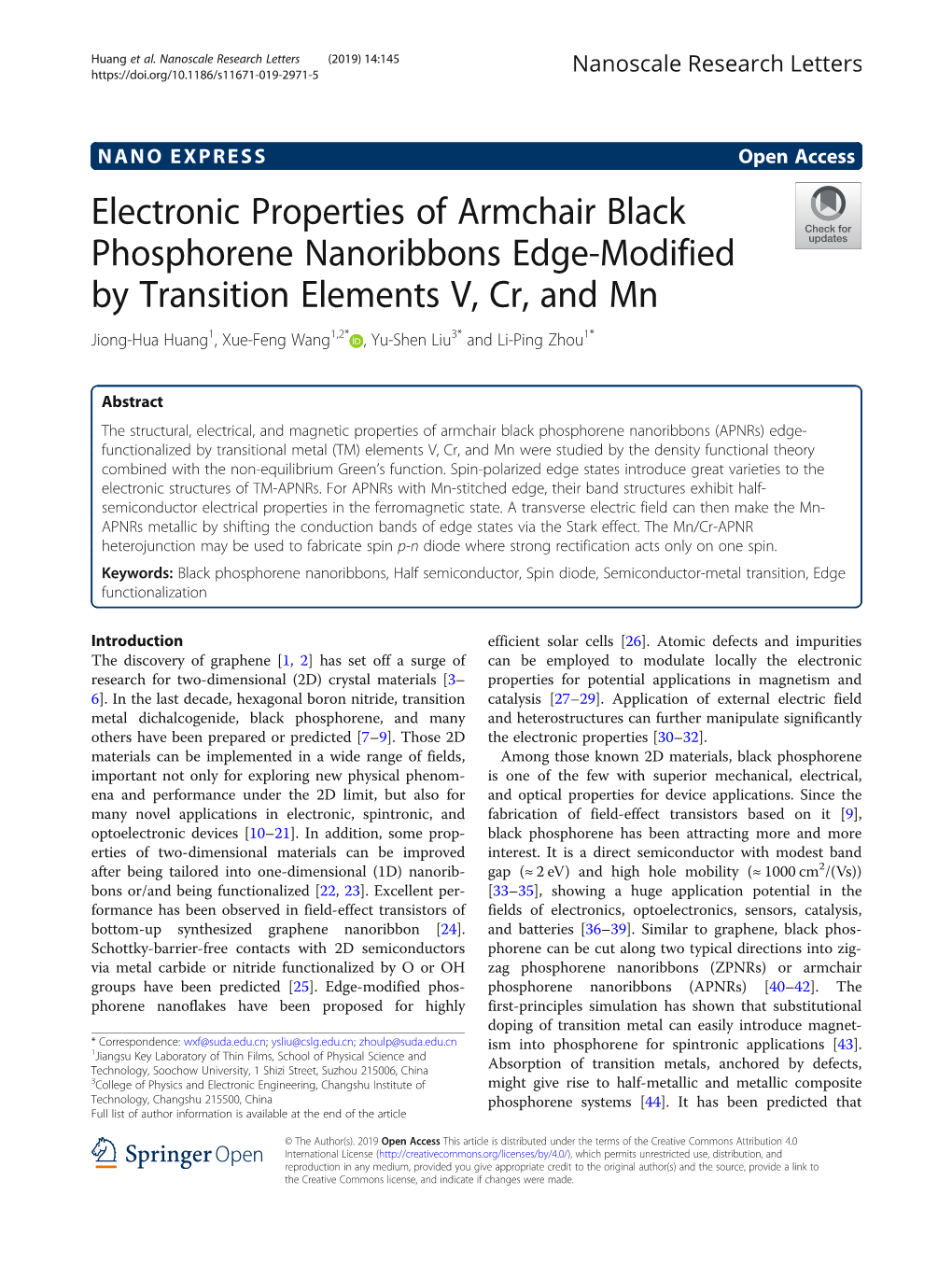 Electronic Properties of Armchair Black Phosphorene Nanoribbons