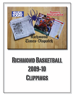 Richmond Basketball 2009-10 Clippings
