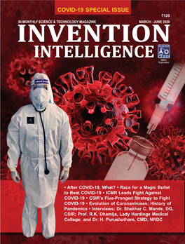 Invention Intelligence COVID-19 Special Issue
