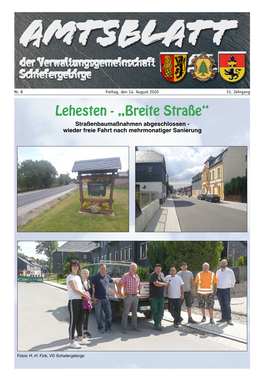 Lehesten - „Breite Straße“ Straßenbaumaßnahmen Abgeschlossen - Wieder Freie Fahrt Nach Mehrmonatiger Sanierung