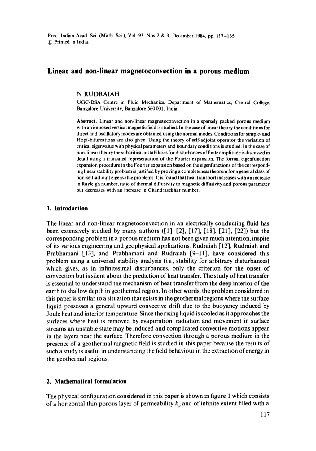 Linear and Non-Linear Magnetoconvection in a Porous Medium