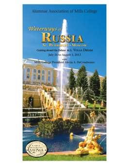 Waterways of Russia Reservation Form Reservation Can Be Substituted at the Discounted Rate