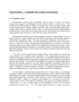 Chapter 4: Communication Systems