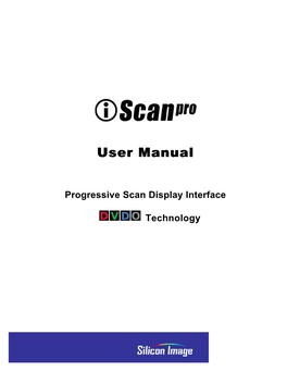 Iscanpro User Manual