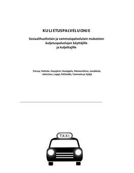 Kanta-Hämeen Kuljetuspalveluohje Asiakkaalle Ja Kuljettajille