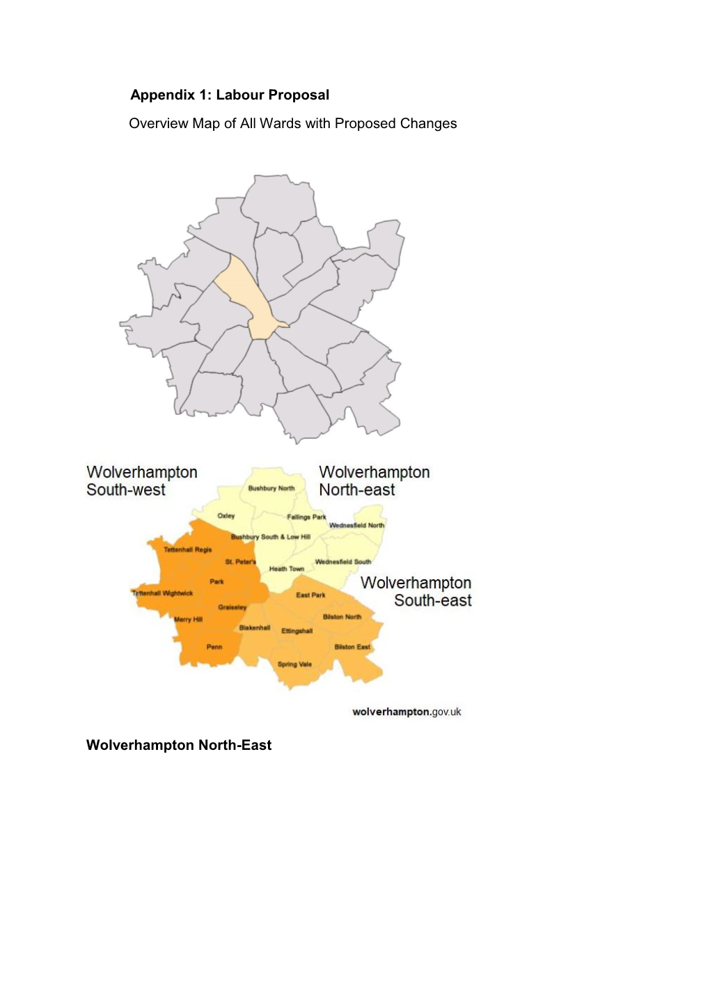 Appendix 1: Labour Proposal Overview Map of All Wards with Proposed Changes