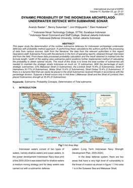 Dynamic Probability of the Indonesian Archipelago Underwater Defence with Submarine Sonar