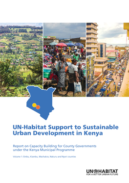 UN-Habitat Support to Sustainable Urban Development in Kenya
